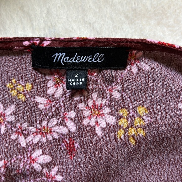 Madewell Ruffle-Wrap Dress in Windowbox Floral - Picture 8 of 9